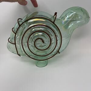 Hand blown Glass Mix Medium Snail Garden Statue Yard Art